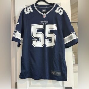 Nike Navy and Silver Men's Jersey